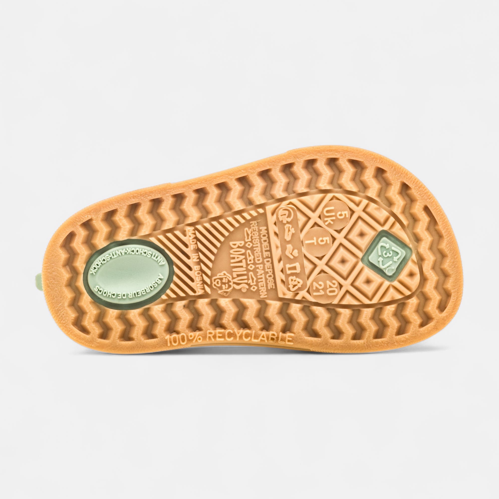 Claquettes de plage Garçon vert