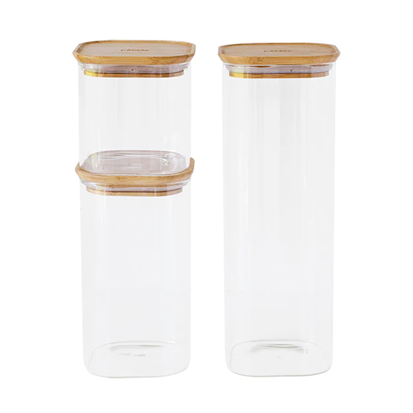 Set de 3 boîtes 0,8, 1,4 et 2,2 L Pebbly