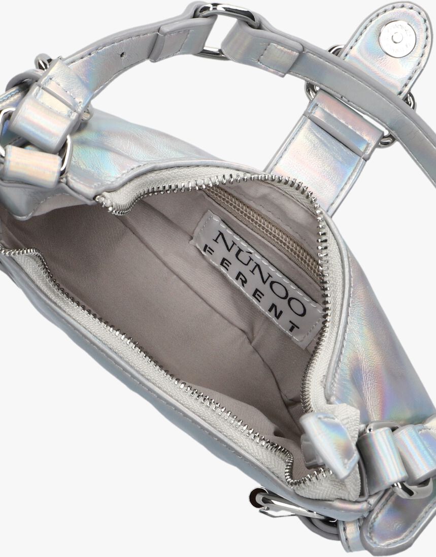 zilveren núnoo schoudertas palma recycled cool