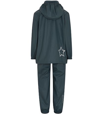 En Fant Regnt?j m. Seler - PU - Dark Slate