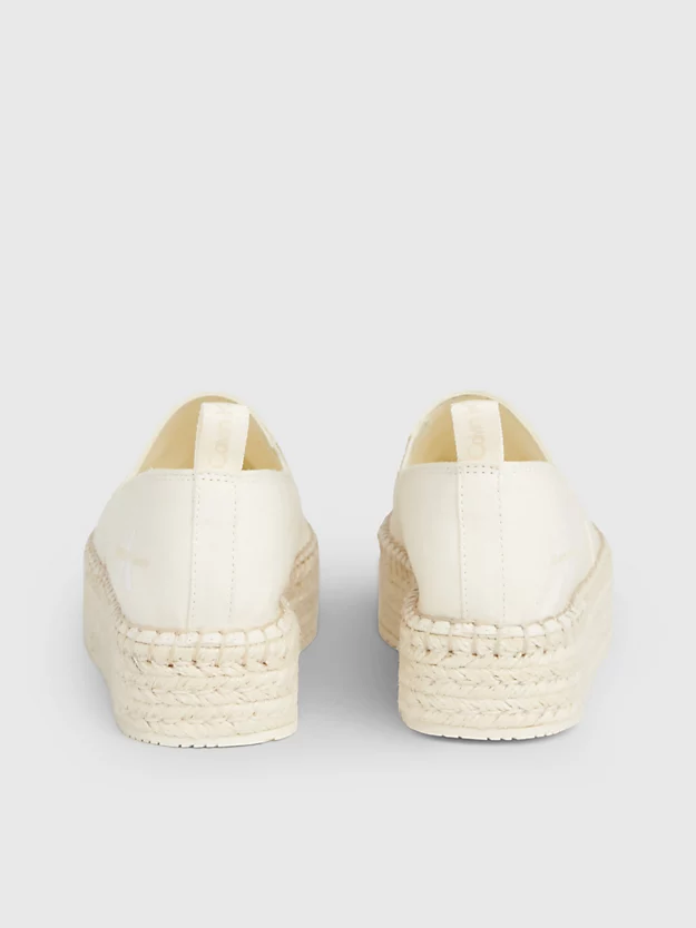 Tênis espadrille de lona com plataforma