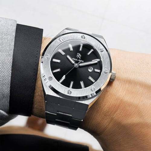 Montre Noble's Silver 45mm Argenté