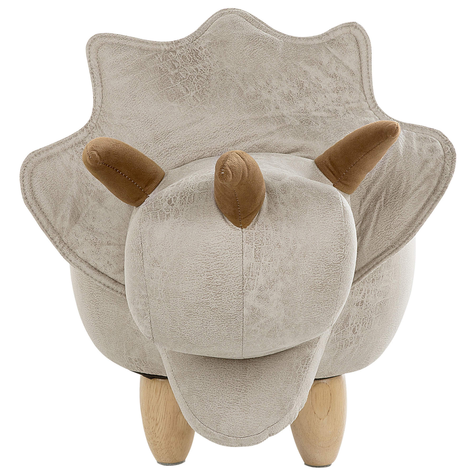 Beliani - TRICERATOPS - Hocker - Lichtgrijs - Polyester