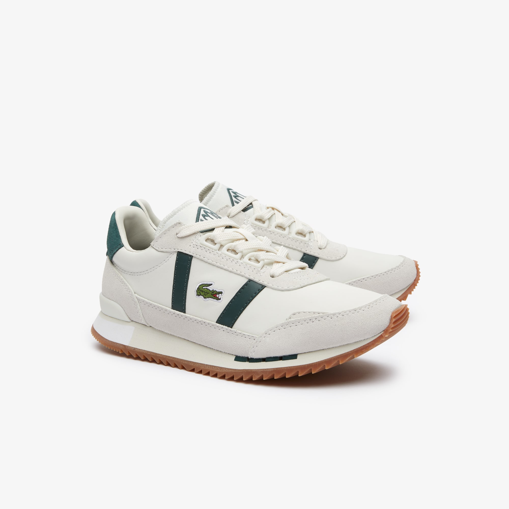 Sneakers Partner Retro femme en cuir Sneakers - Blanc - Lacoste - Femme