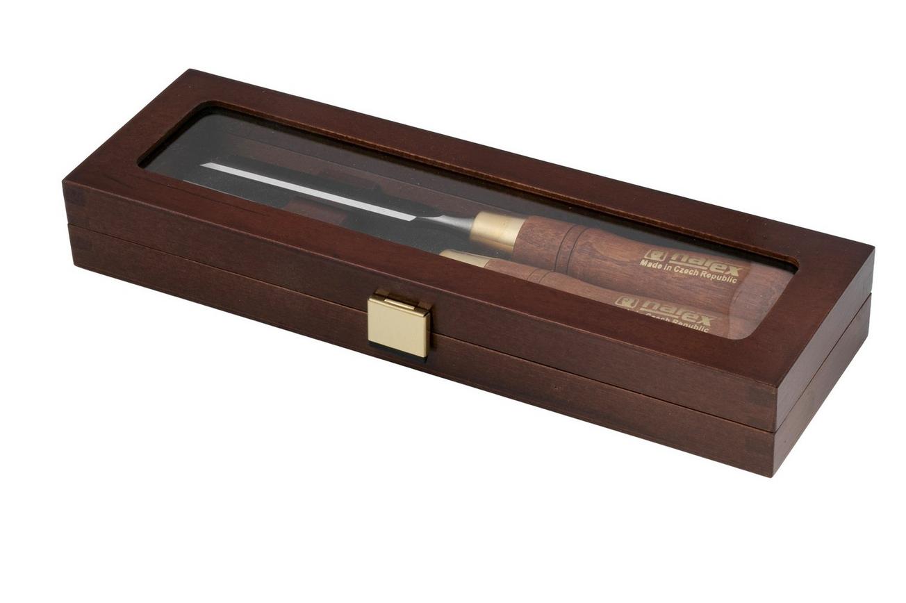 Narex Wood Line Plus Skew Chisel Set 851662, schuine beitelset 12 mm 30°, 2-delig