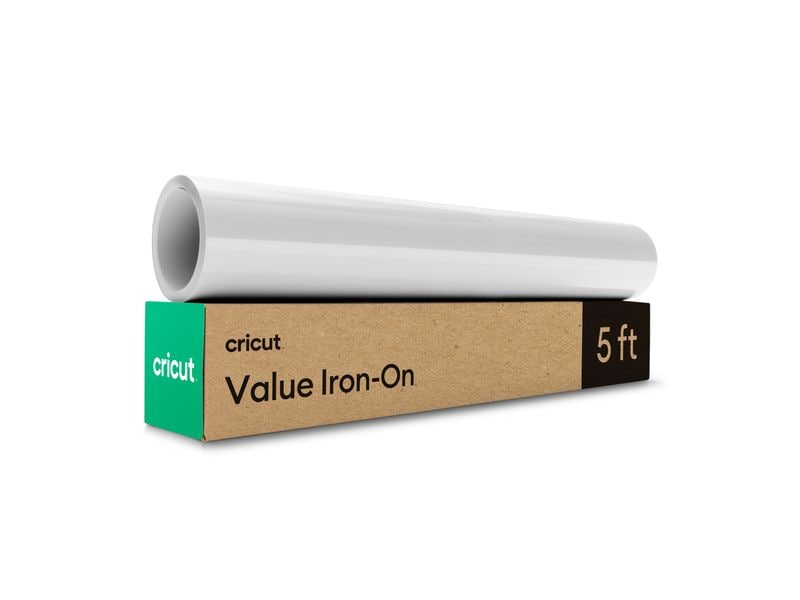 Cricut Aufbügelfolie Smart Iron-On 33 x 91.4 cm, Schwarz Hitzebeständige Vinylrolle