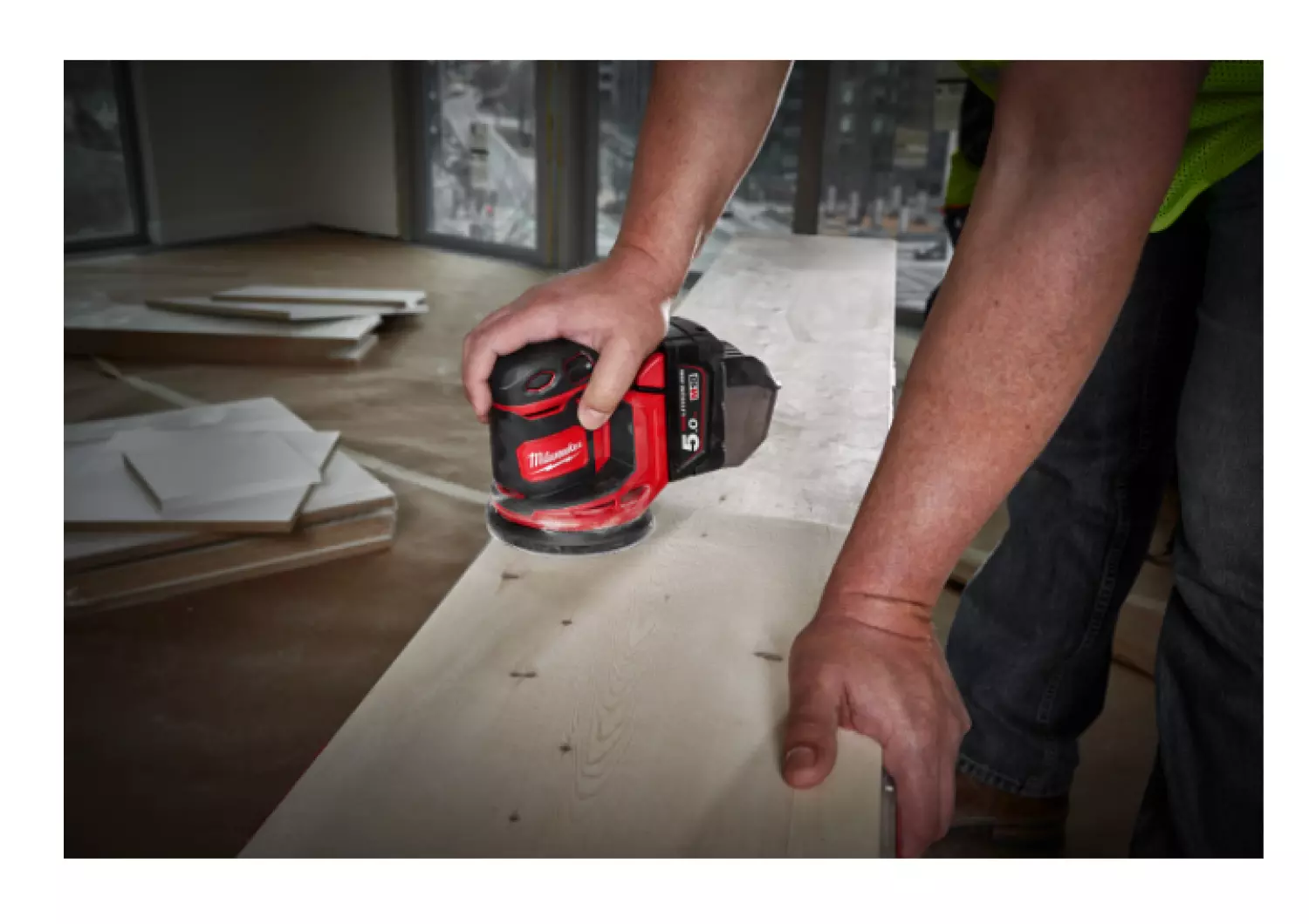 Milwaukee M18 BOS125-0 18V Li-Ion Accu excentrische schuurmachine body - 125mm