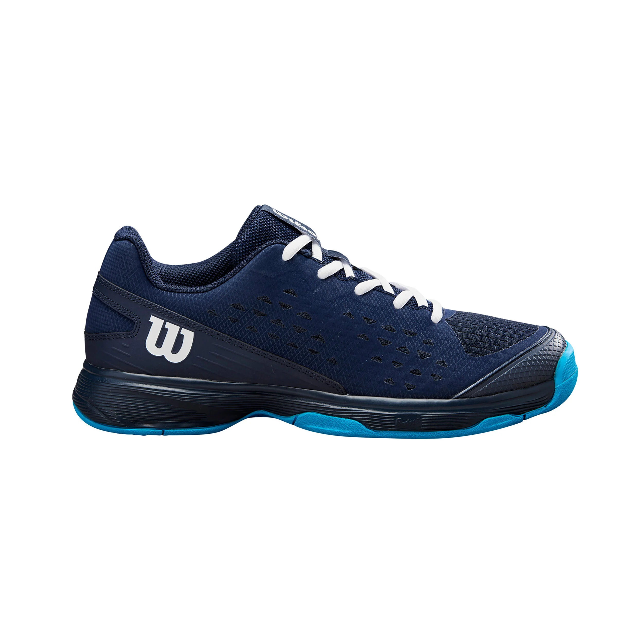 Wilson Rush Pro Chaussures Toutes Surfaces Enfants - Bleu Foncé , Bleu Foncé
