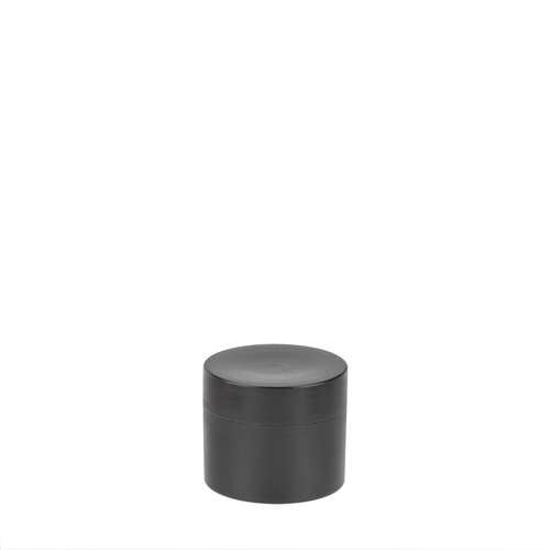 GLOREX leere Creme-Dose schwarz doppelwandig