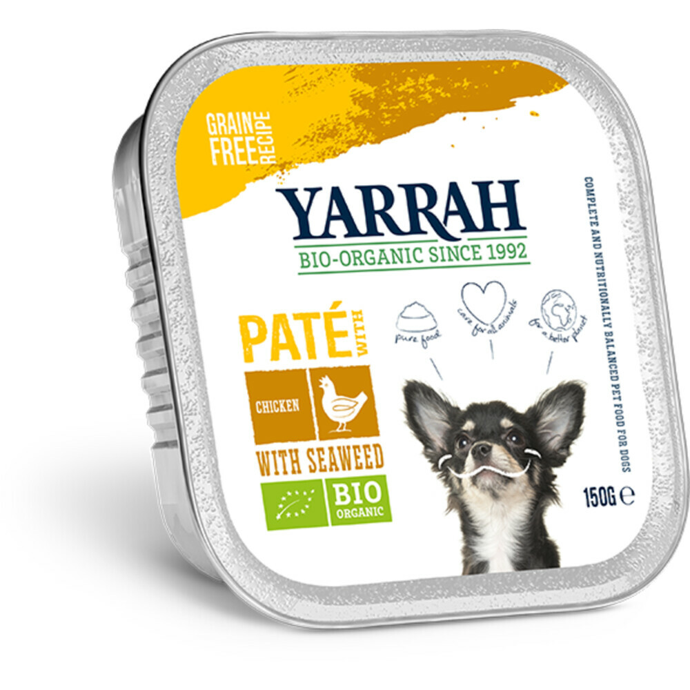 Yarrah Bio Hondenvoer Paté Kip150 gr