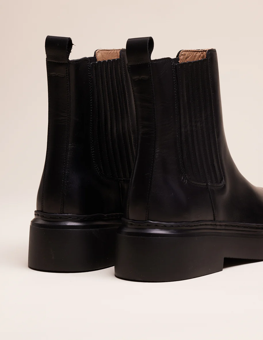 Bottines Tiphanie - Cuir noir