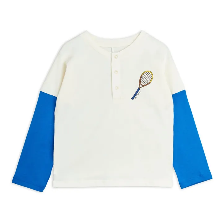 Mini Rodini T-Shirt Tennis Coton Bio | Bleu