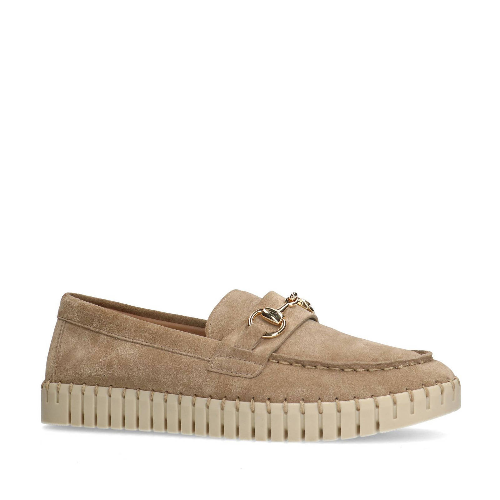 Manfield suède loafers beige