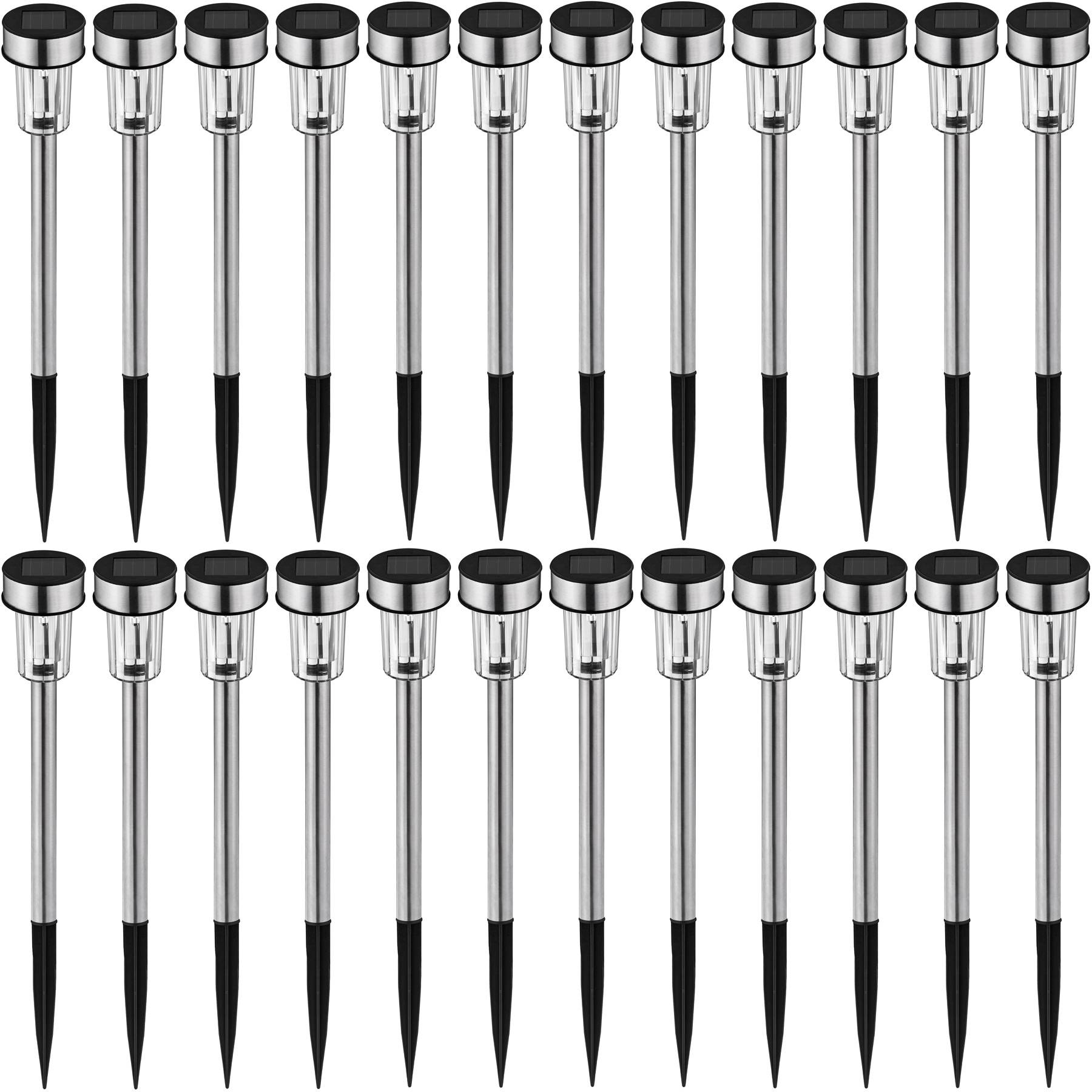 24-er Set LED-Solarlampen