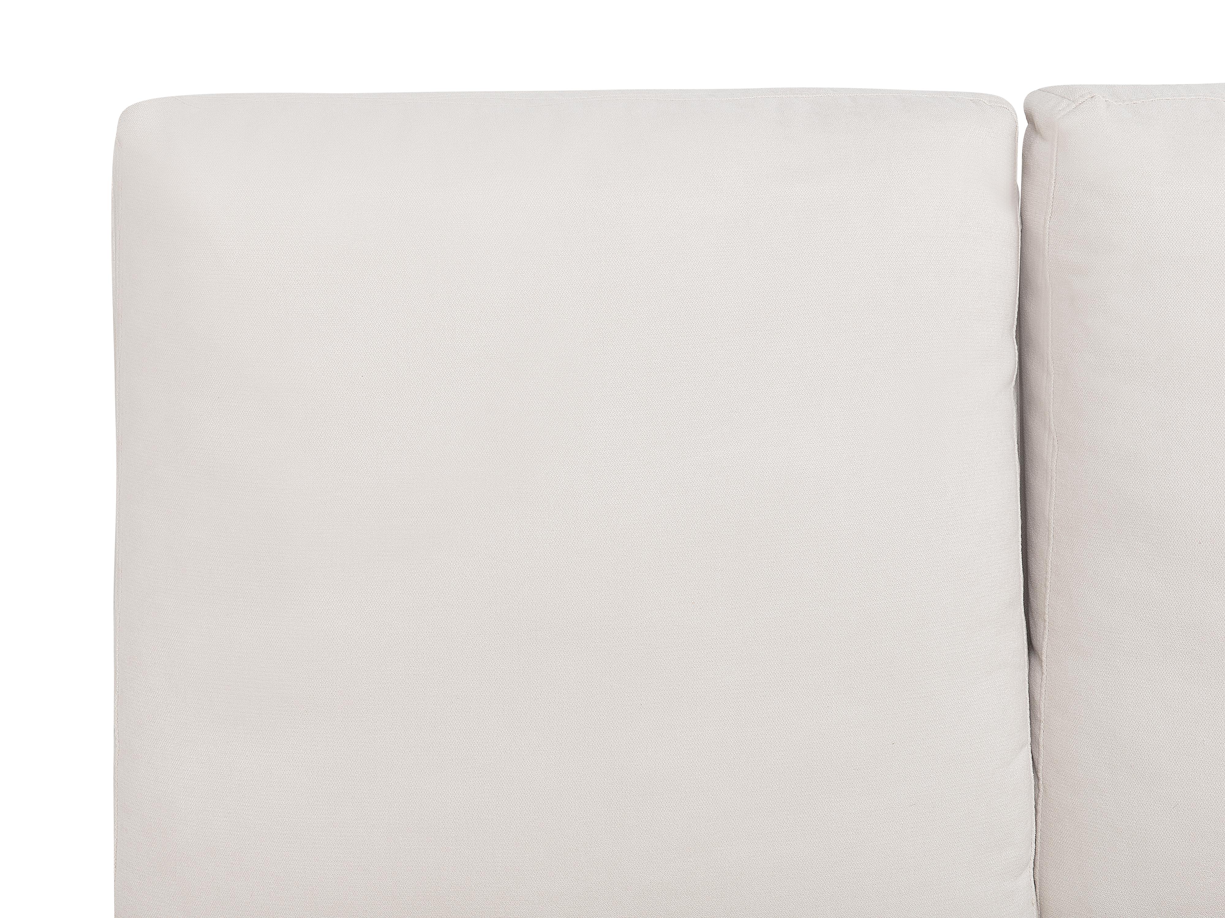 Bed Chenille MELLE 180 x 200 cm Lichtbeige