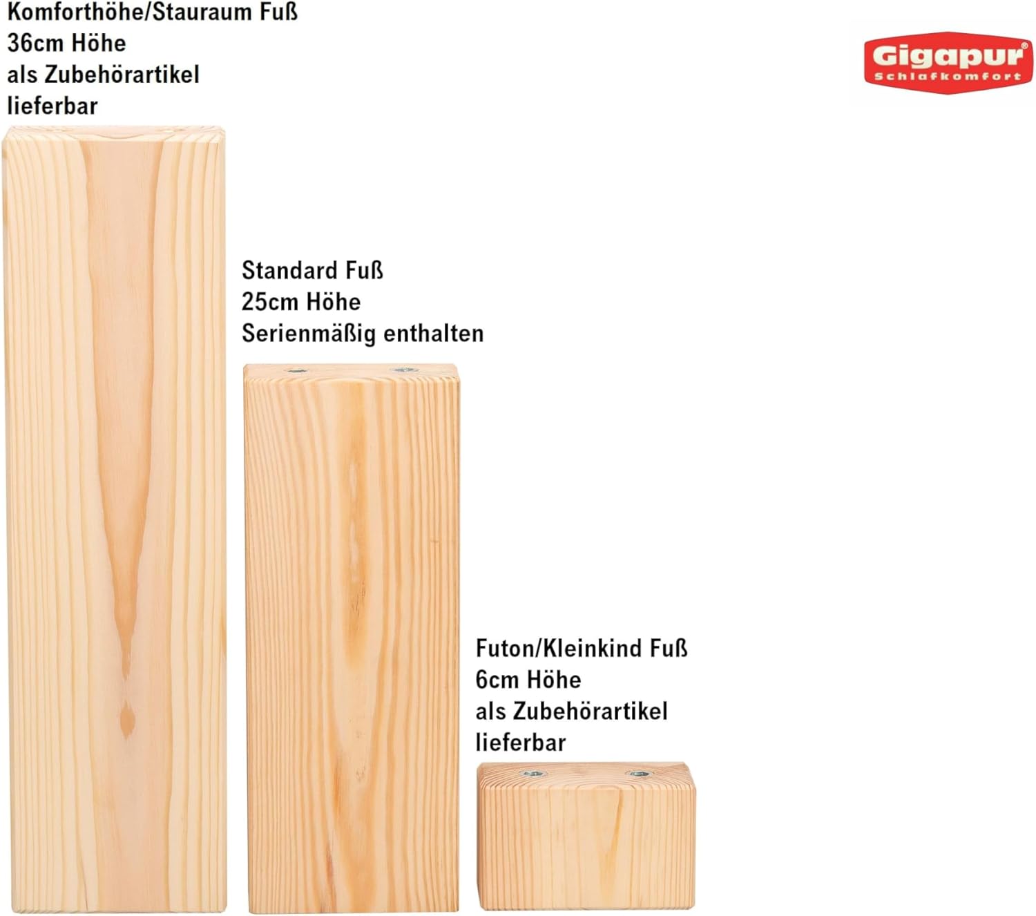 Überlänge 220 cm, Kiefer massiv Holzbett G56, naturbelassen, inkl. Lattenrost und Matratzenbügeln, Liegefläche 270x220 cm, Best. aus 3X 90 x 200 cm und 3 x Verlängerung auf 220cm