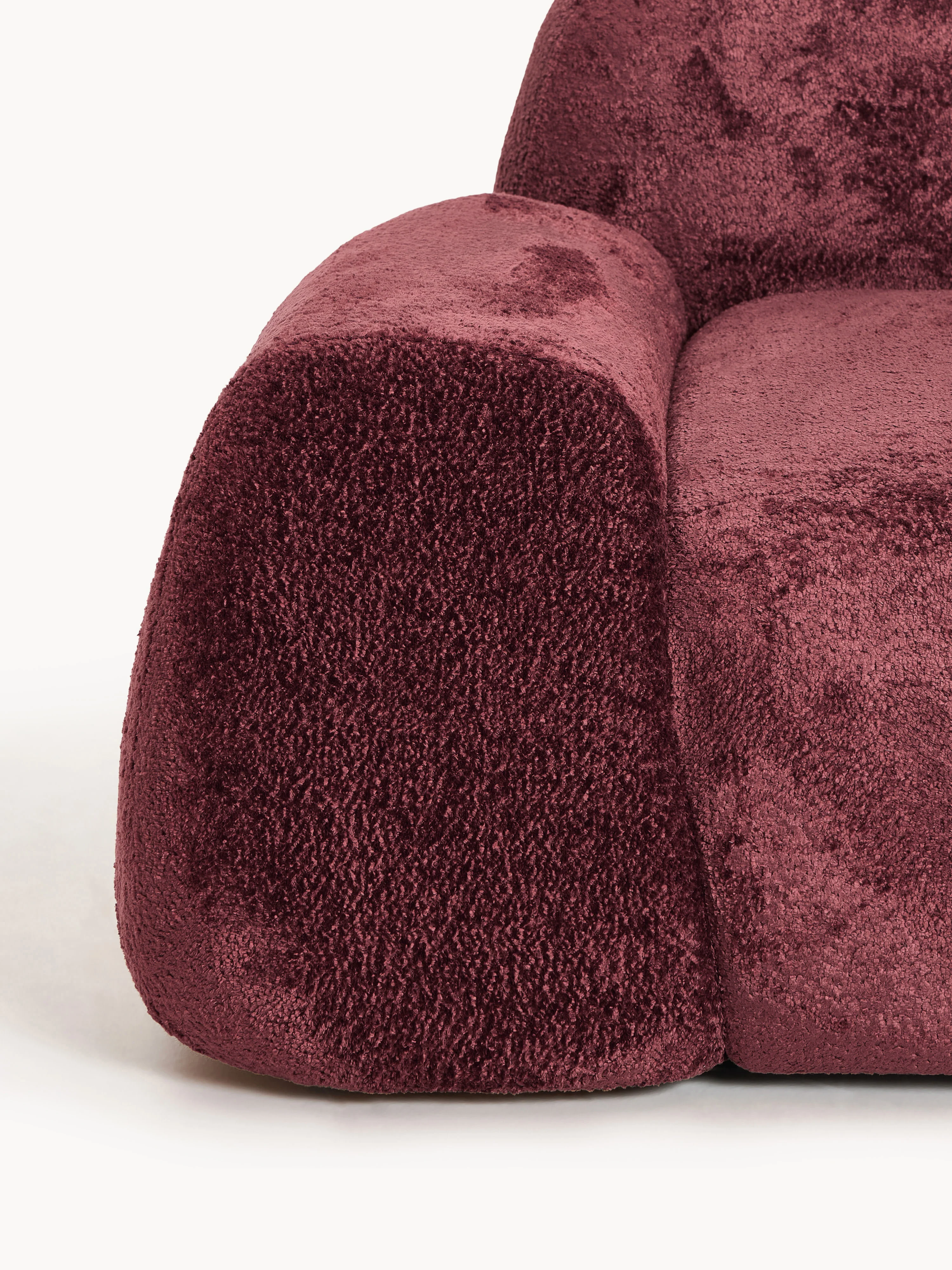 Modulaire teddy-bouclé hoekbank Wolke (4-zits)