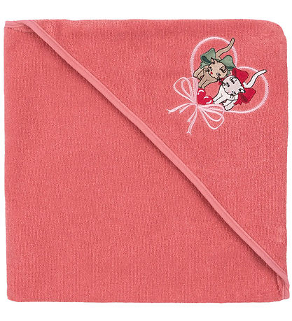 Konges Sløjd Kapuzenhandtuch - Frottee - Terry - Flamingo Feder