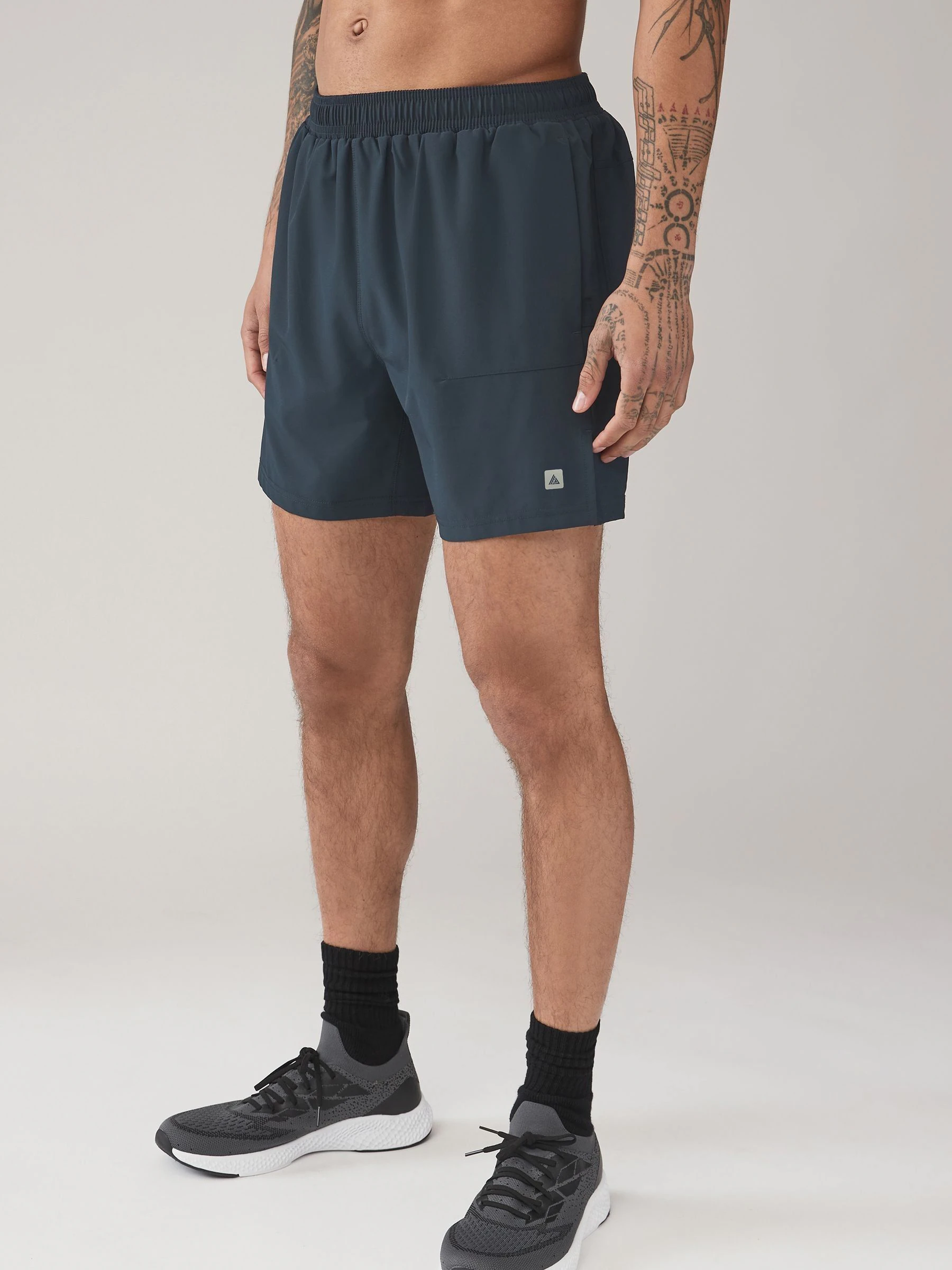 Donkerblauw - 7 inch - Active sportschoolshort