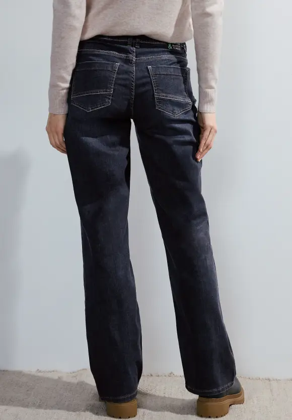 Loose Fit Jeans - Dark blue wash