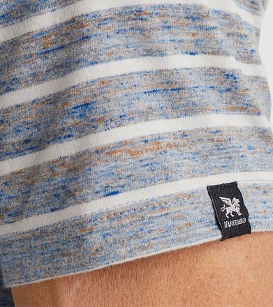 Vanguard T-Shirt Strepen Grijs Blauw VTSS2403514-5038 kopen