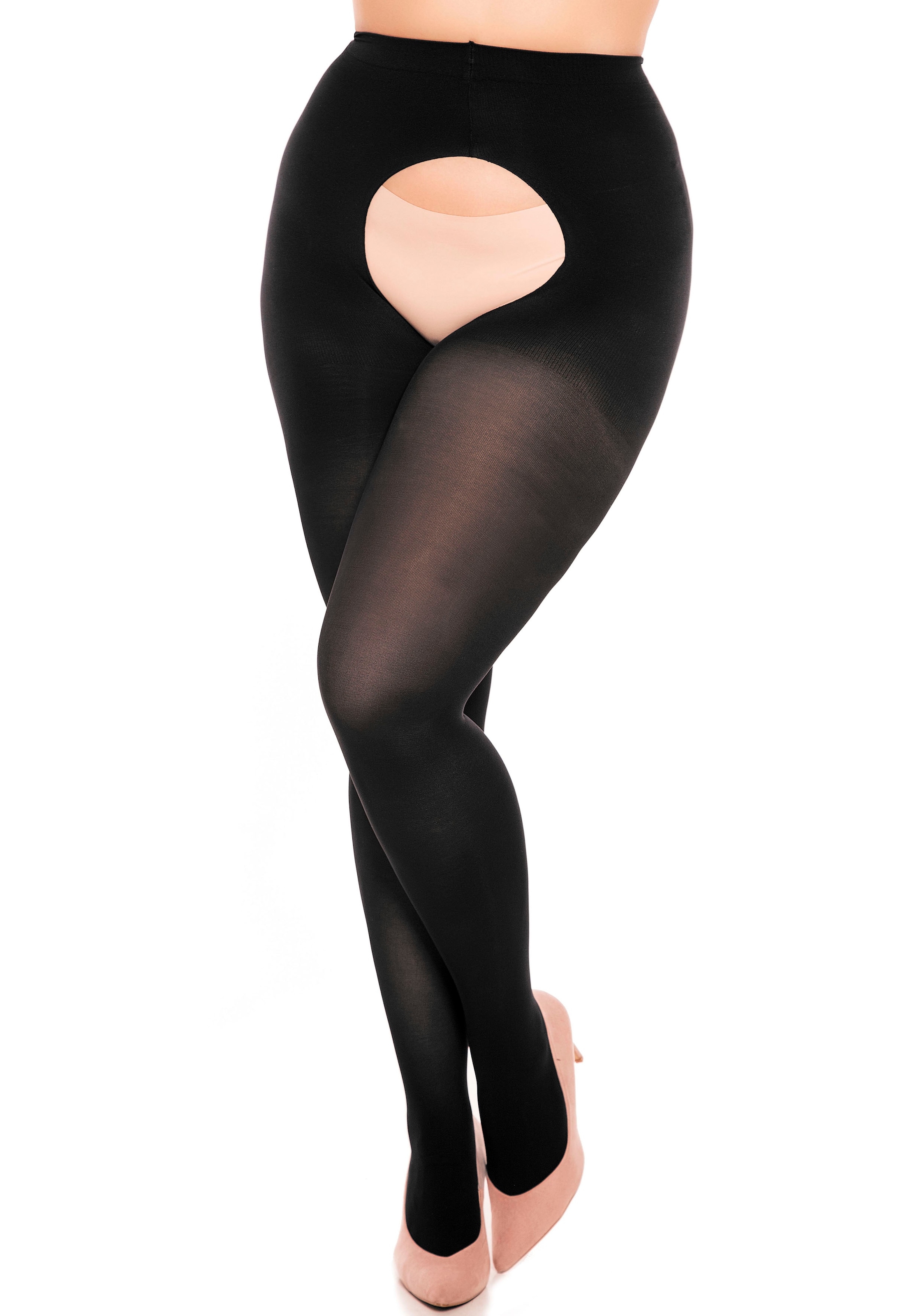 GLAMORY Ouvert Strumpfhose »Ouvert« 60 1 Stk. tlg. Blickdicht, elastische Microfaser, bis Gr. 62