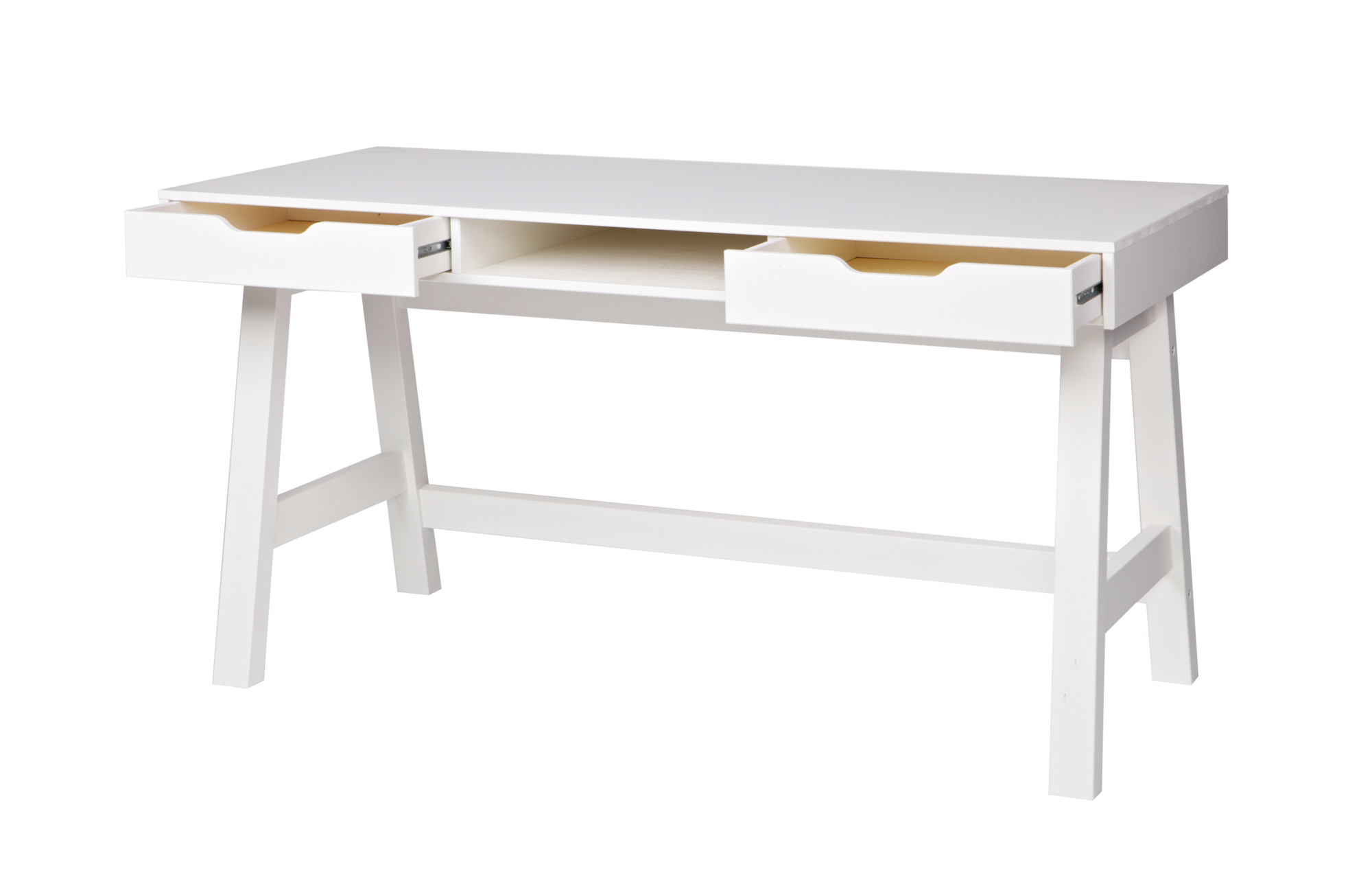 WOOOD bureau Nikki grenen [fsc] Wit