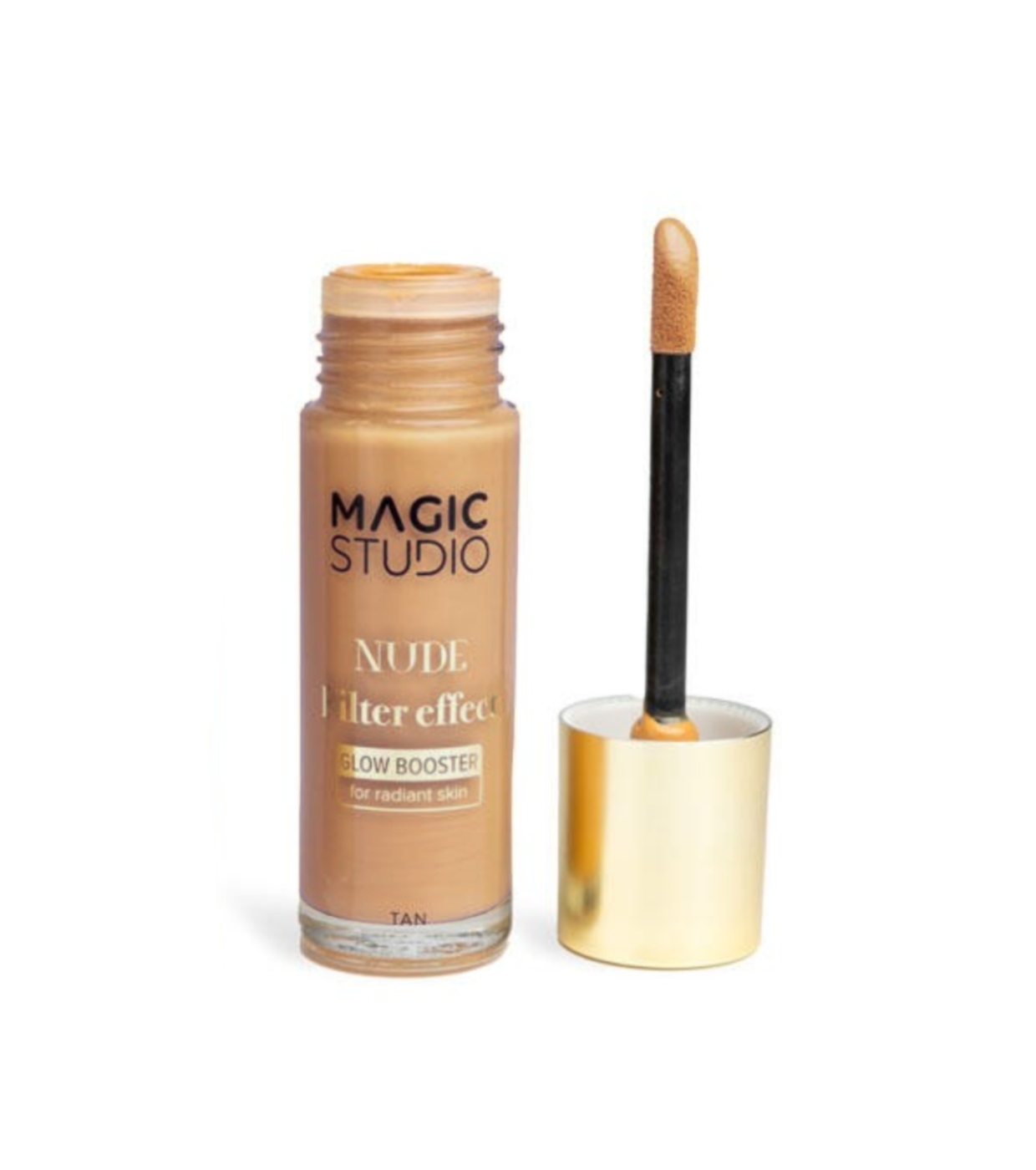 Magic Studio - Base de maquiagem iluminadora Nude Filter Effect Glow Booster - Medium