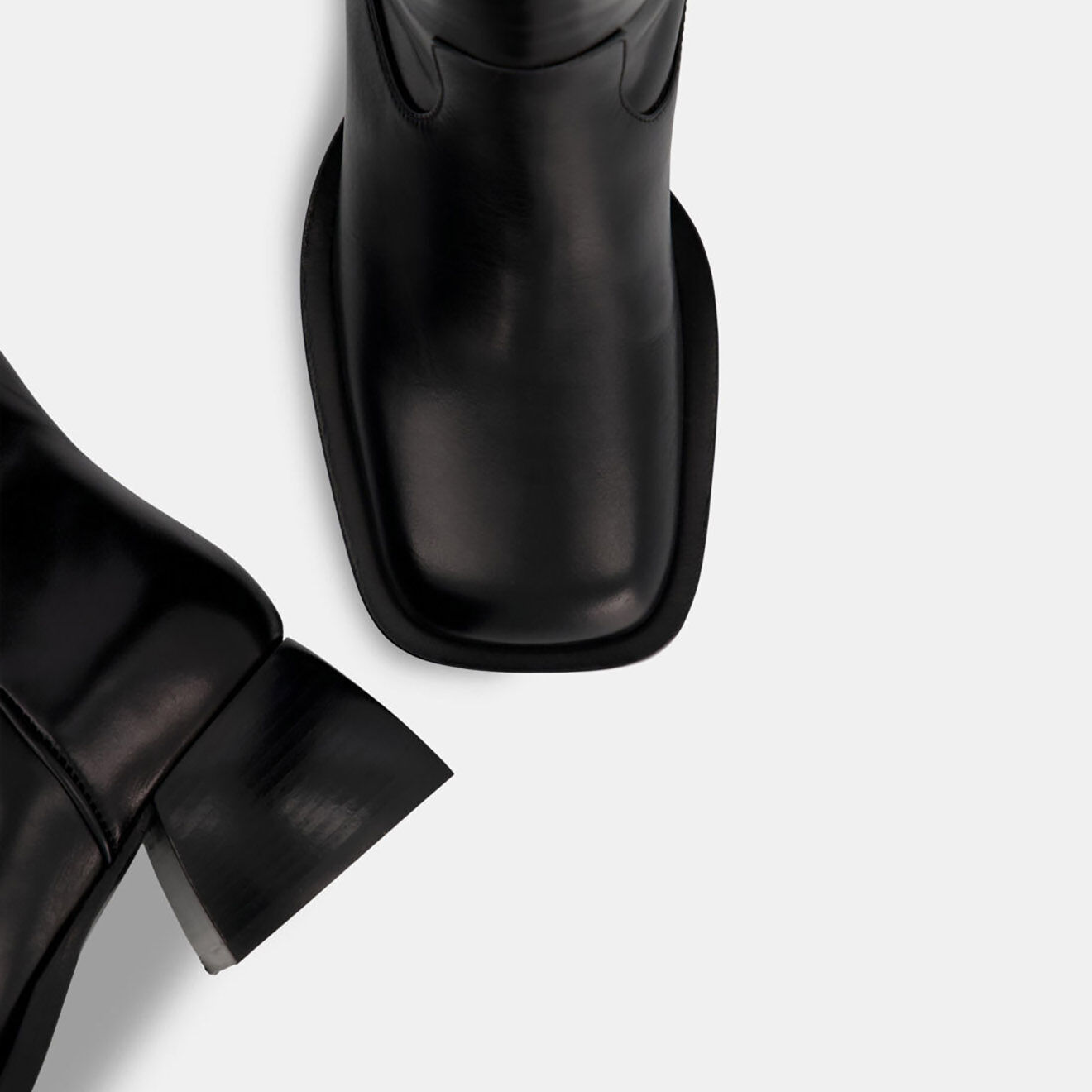 Nodaleto Bottes en Cuir Giulia noires - Talon 5 cm