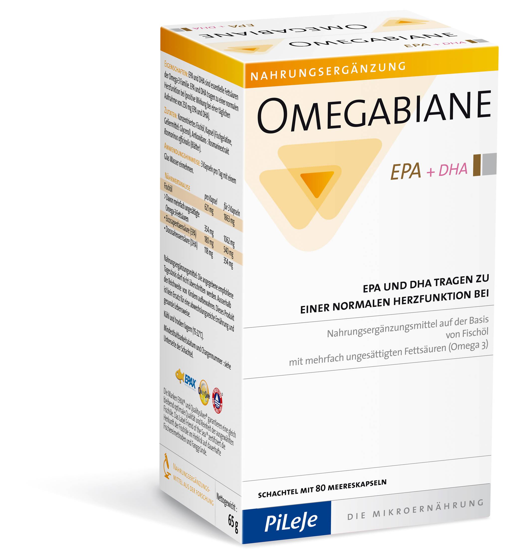 OMEGABIANE EPA   DHA Kaps 621 mg Blist 80 Stk