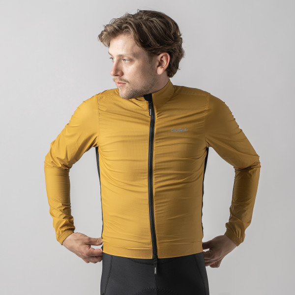 GripGrab PACR letvægtsjakke Mustard Yellow herre