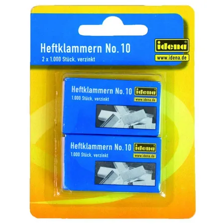 Idena Heftklammern Nr. 10, 2 x 1000 Stück