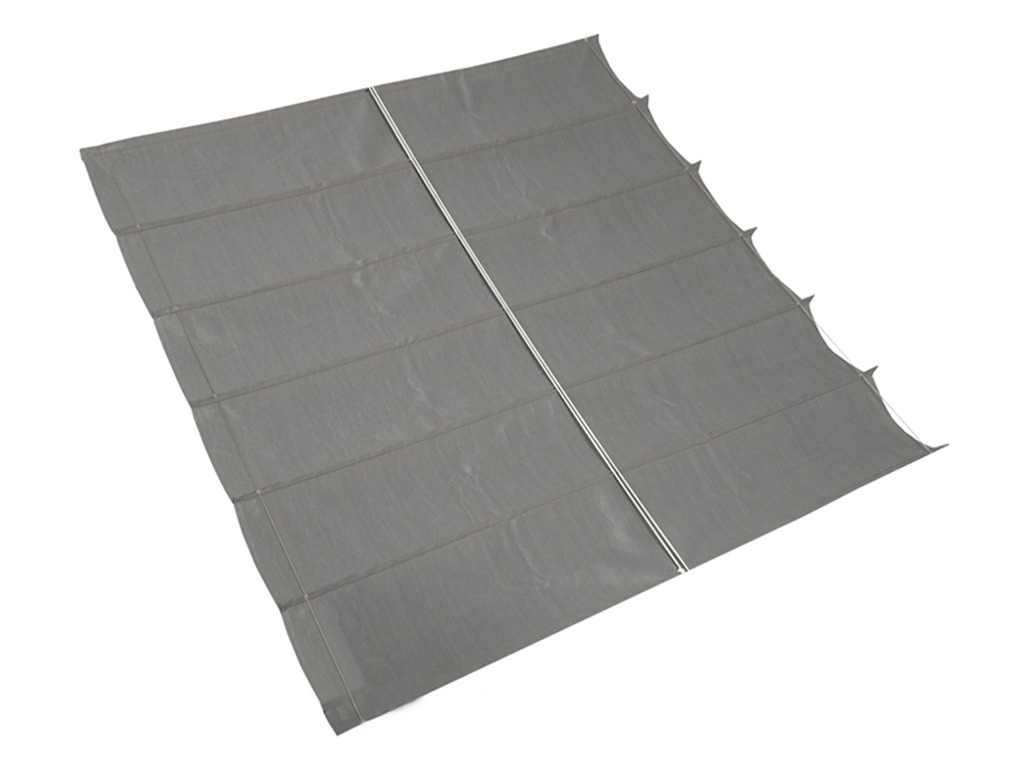 NC Outdoor 2,9 x 3,0 harmonica schaduwdoek - Antraciet