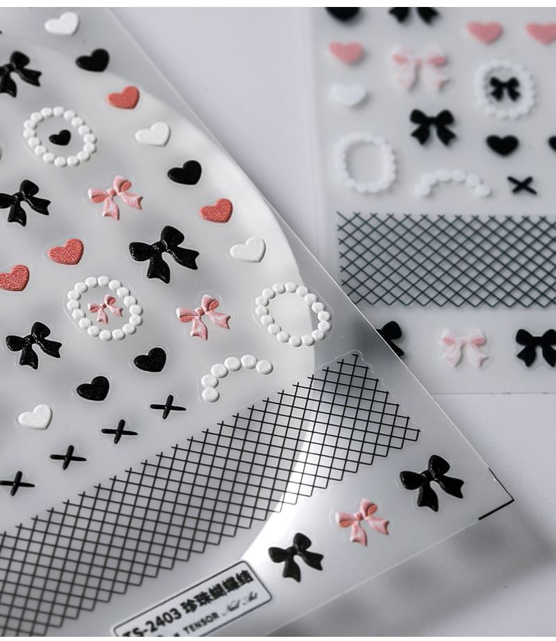 MAGICO - Nagelstickers met hart en strik