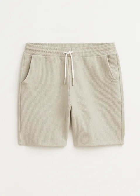 Waffle korte broek groen (GRN.PAS)
