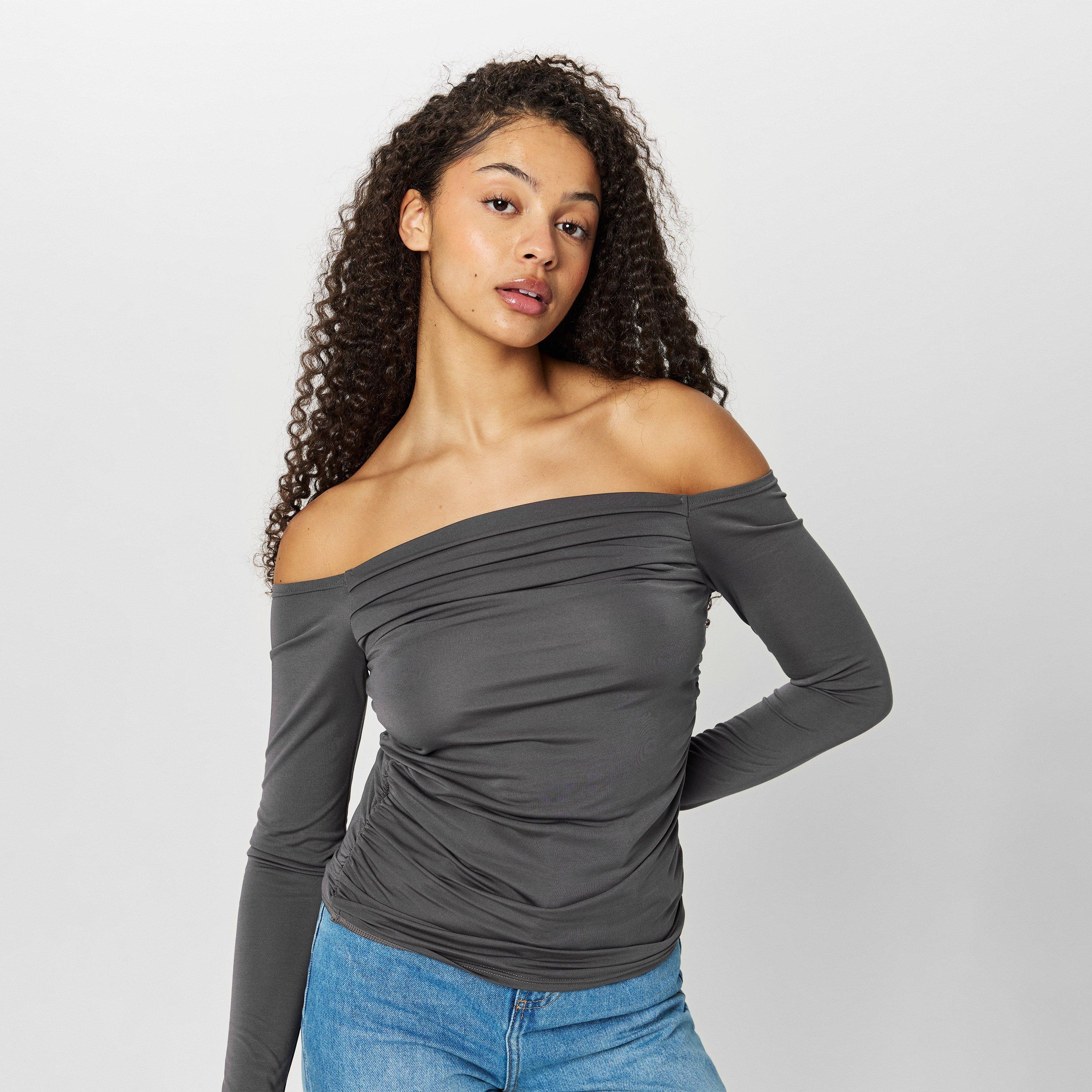 Jack Wills Ruched Long Sleeve T Shirt