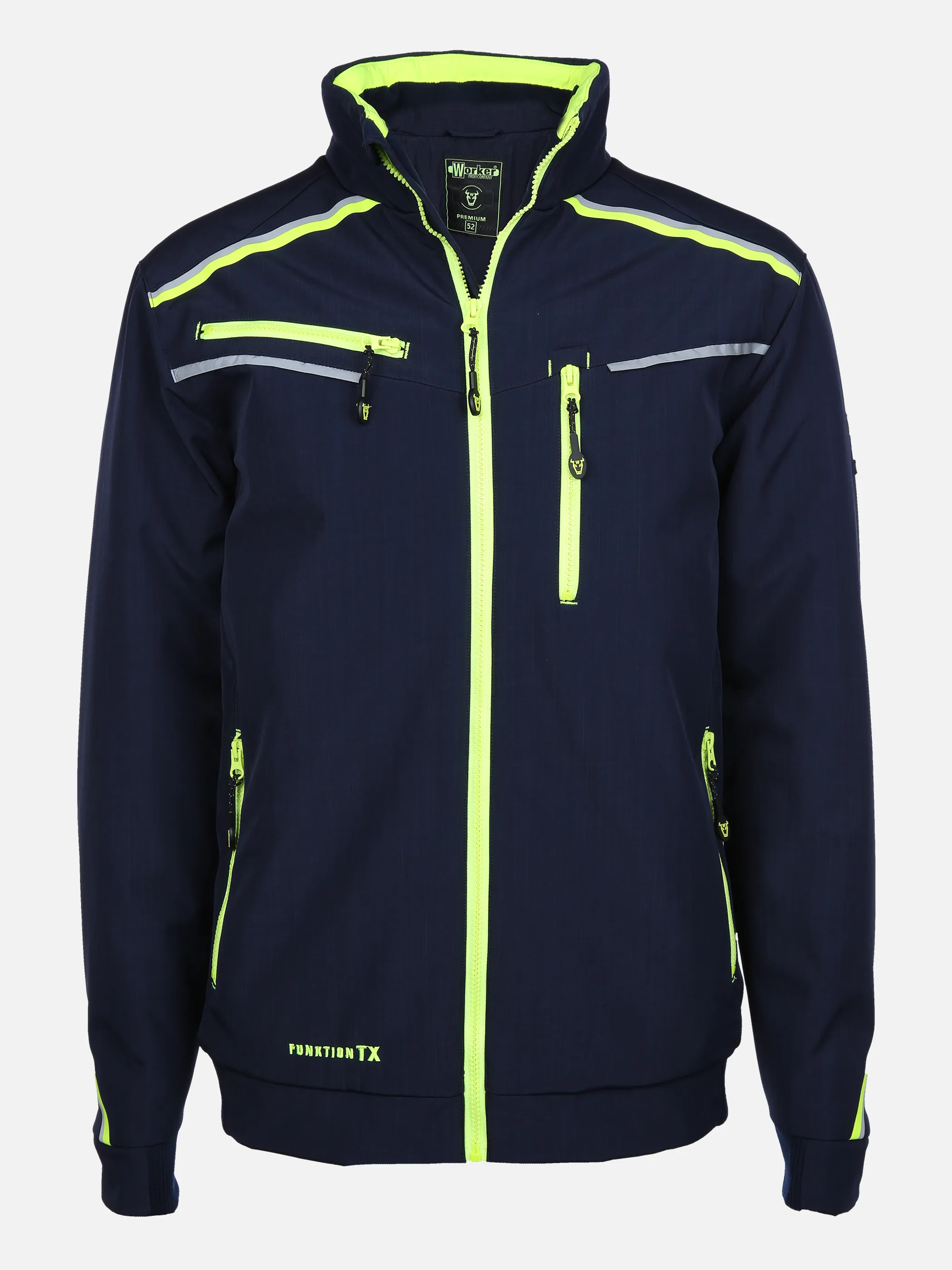 Herren Softshelljacke mit Neondetails