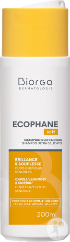 Ecophane Soft Shampoing Ultra Doux Brillance Et Souplesse Cuirs Chevelus Sensibles 200ml