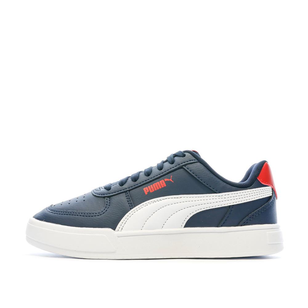 Puma Baskets Marine/Blanc/Rouge Garçon Puma Caven