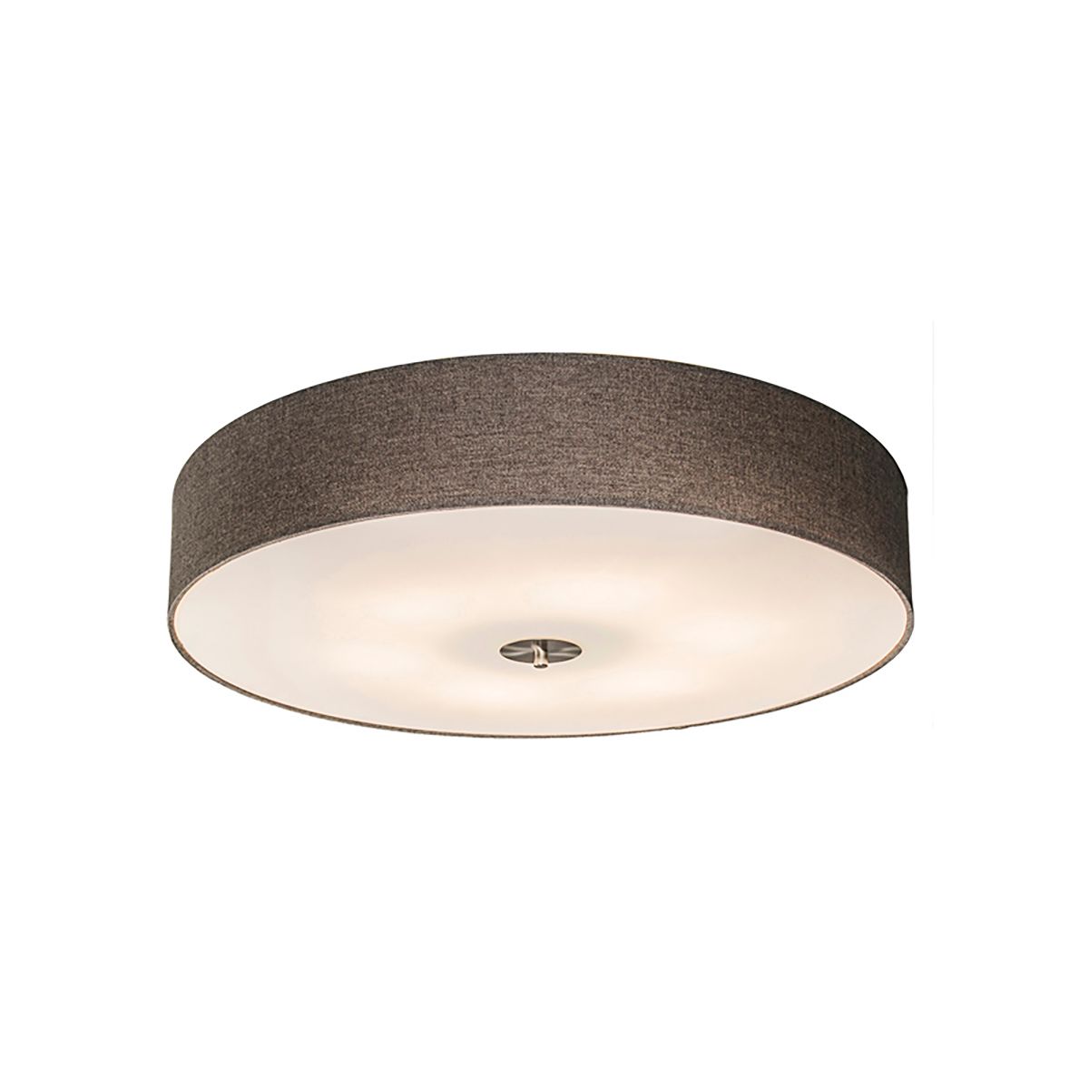 Smart plafondlamp taupe 70 cm incl. 6 Wifi A60 - Drum Jute