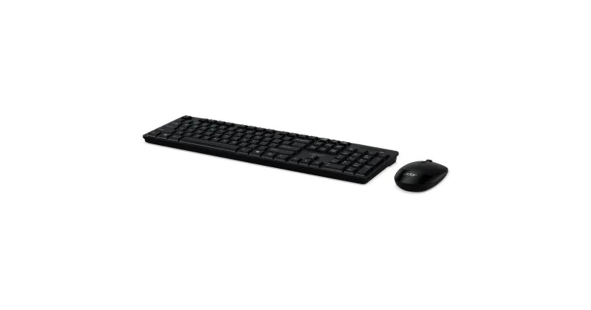 AcerGP.ACC11.03M toetsenbord en muis, desktopset  (Zwart/grijs, Membraan)