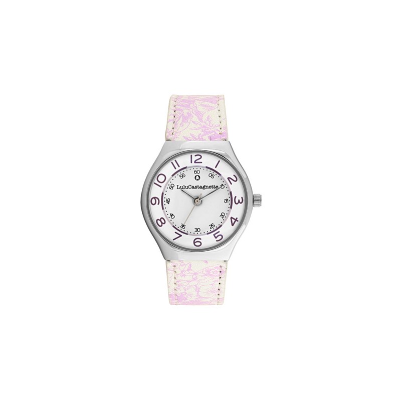 Montre fille analogique Lulu Castagnette - Bracelet cuir - Mini Star
