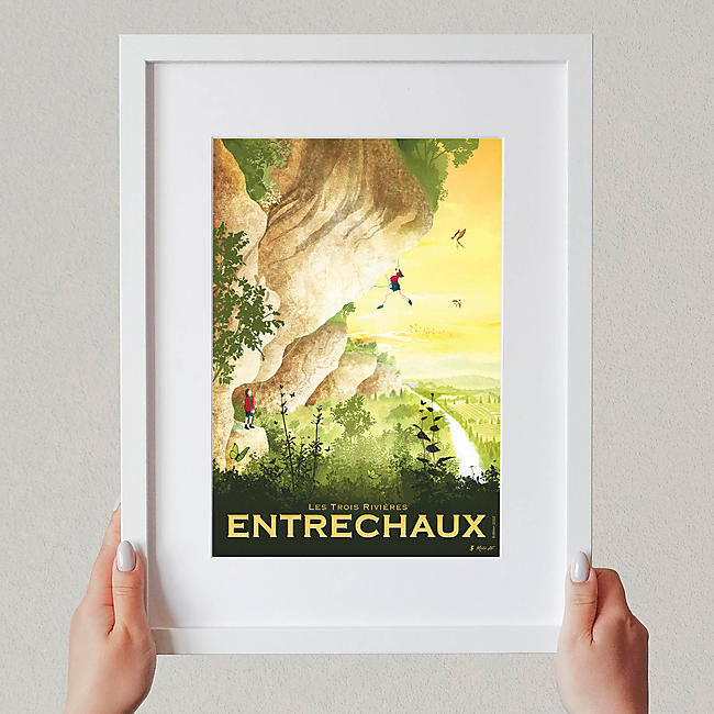 ENTRECHAUX AFFICHE A4 VIN