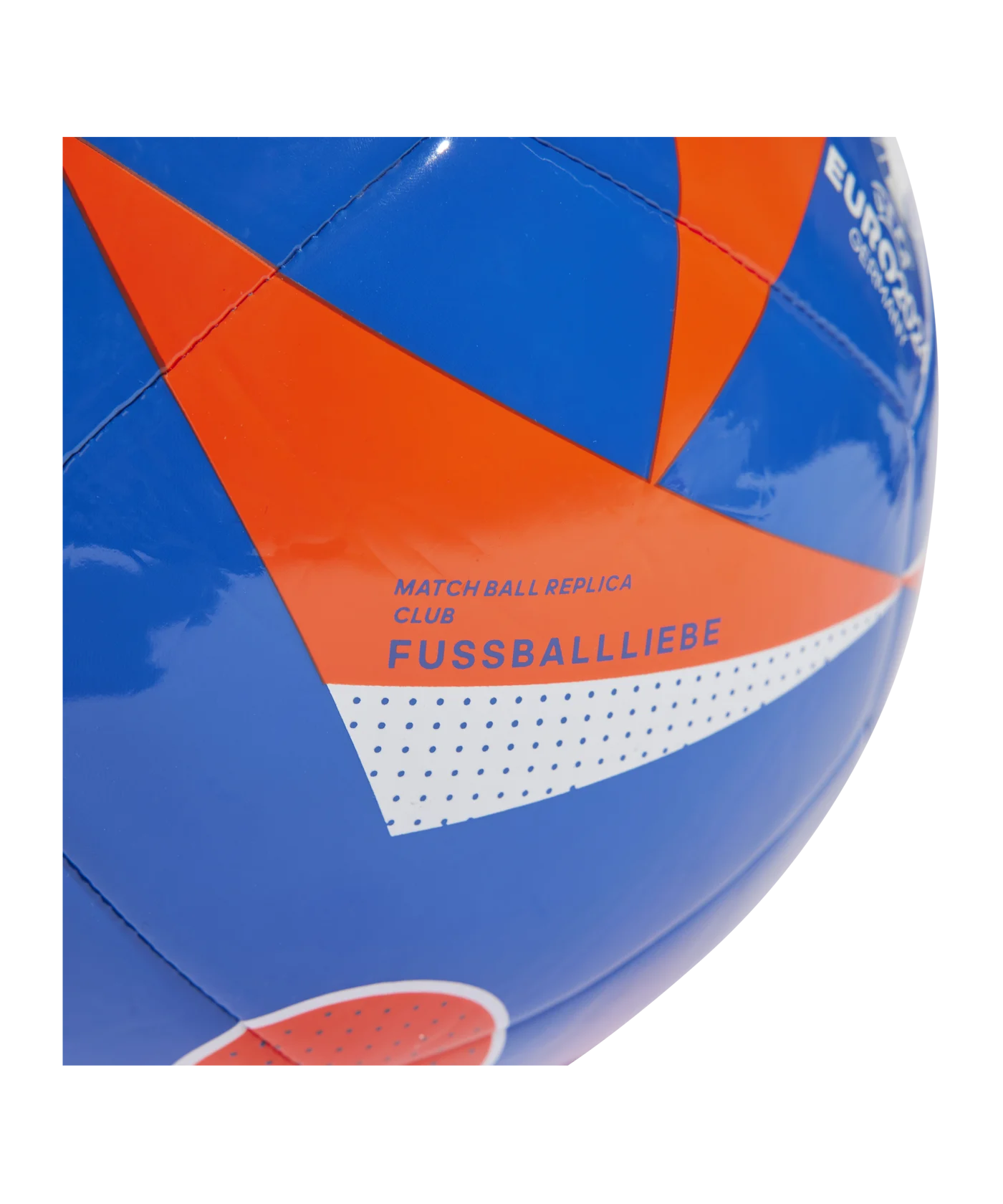 adidas Fussballliebe Club Trainingsball EM 2024 Blau Rot Weiss