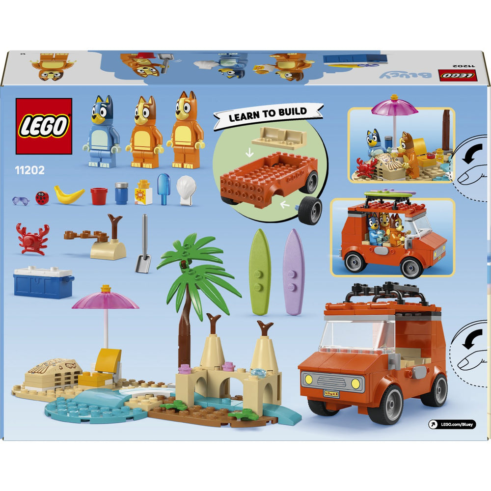 Køb LEGO® Bluey - Blueys Familie-biltur Til Stranden 11202