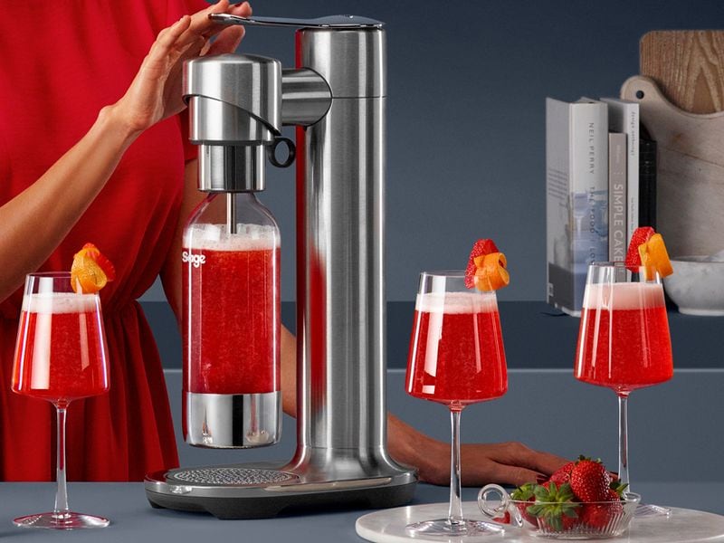 Sage Wassersprudler the InFizz Fusion Brushed Stainless Ste Karbonisator