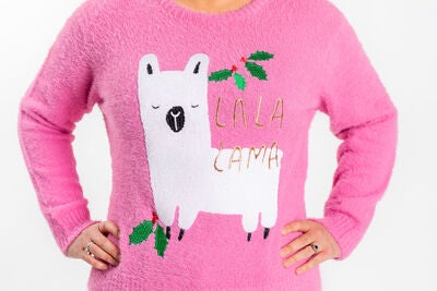 Luca & Lola Dame Genser Lalalama Gift, Pink