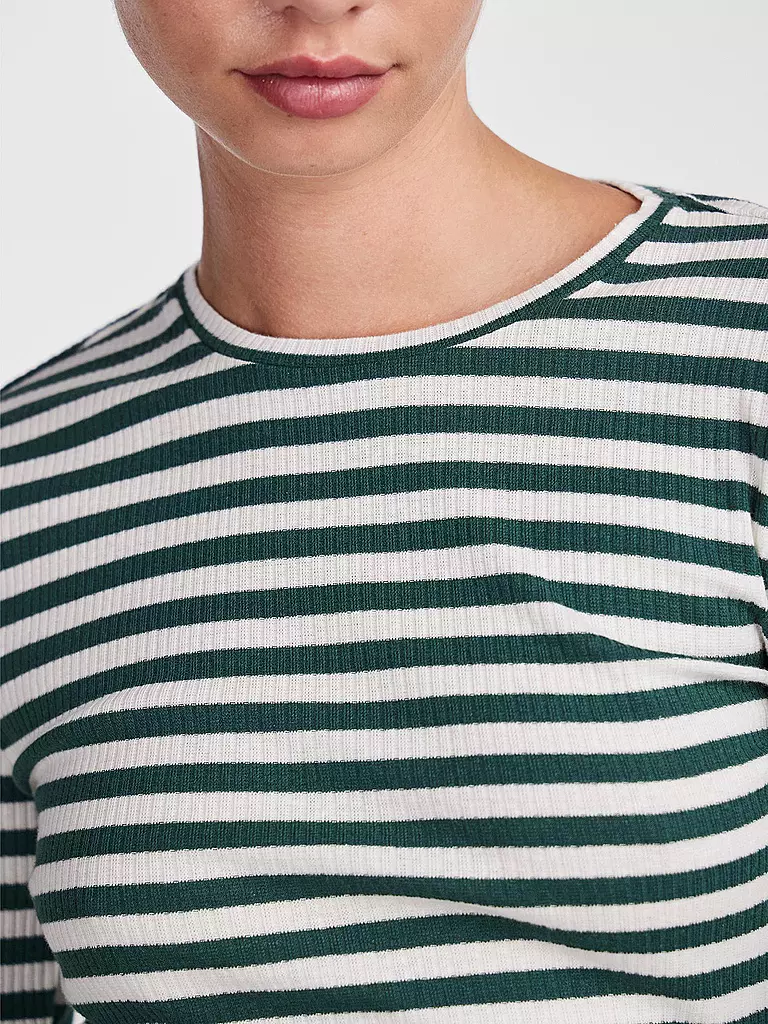 PIECES Langarmshirt PCRUKA dunkelgrün