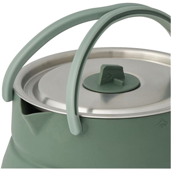 Popote randonnée SEA TO SUMMIT DETOUR STAINLESS STEEL COLLAPSIBLE KETTLE 1.6L GREEN