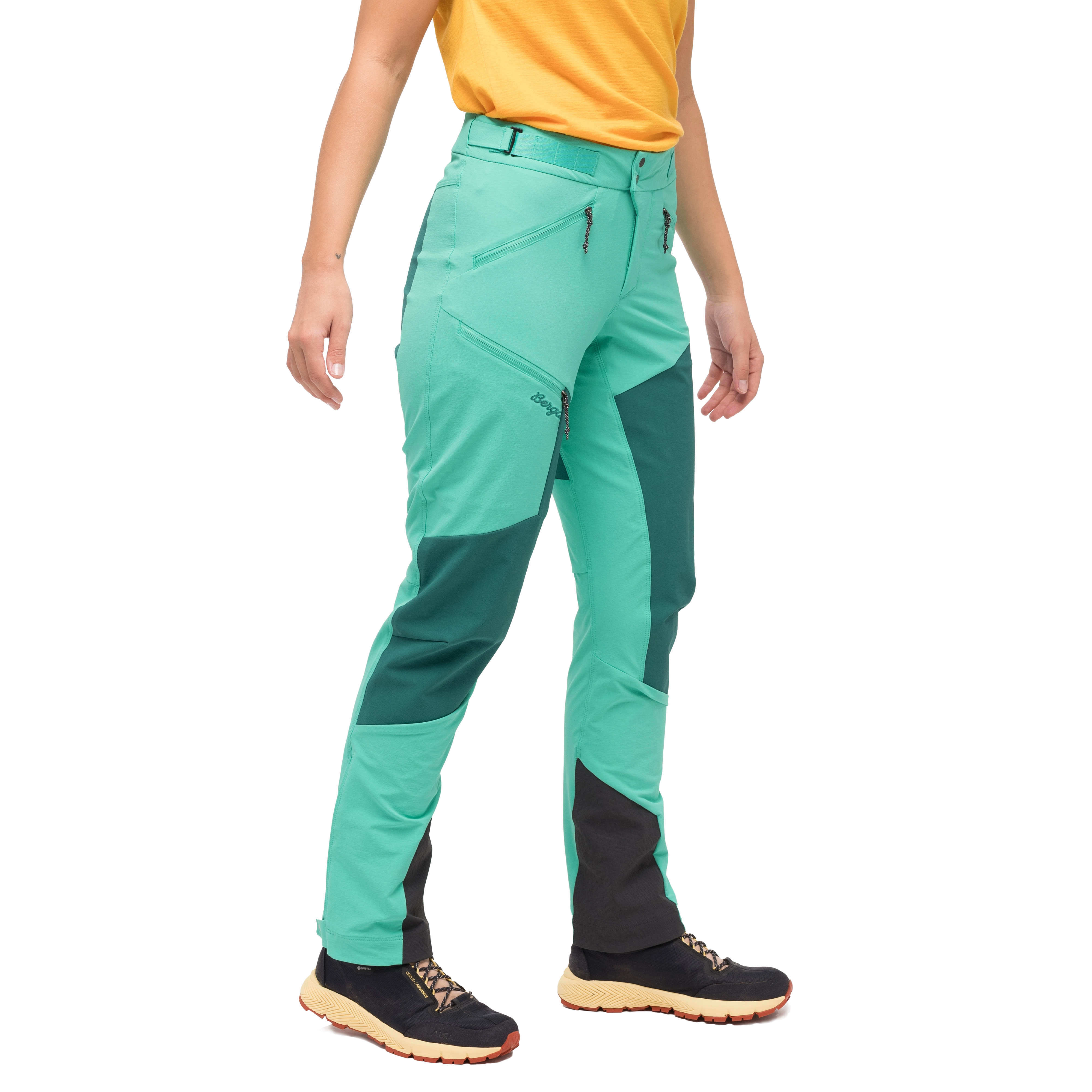Tind Softshell Pants Women Light Malachite Green / Malachite Green